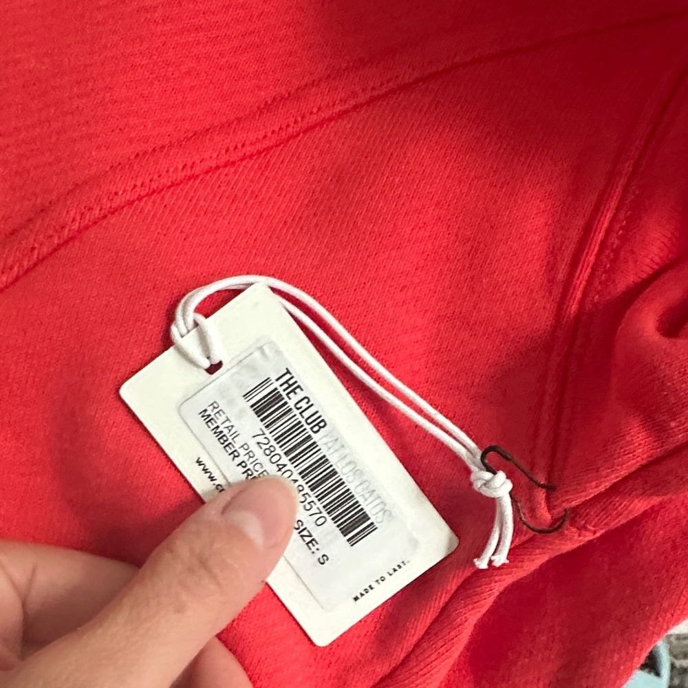 Vibrant Red Half-Zip Sweatshirt - Picture 11 of 11